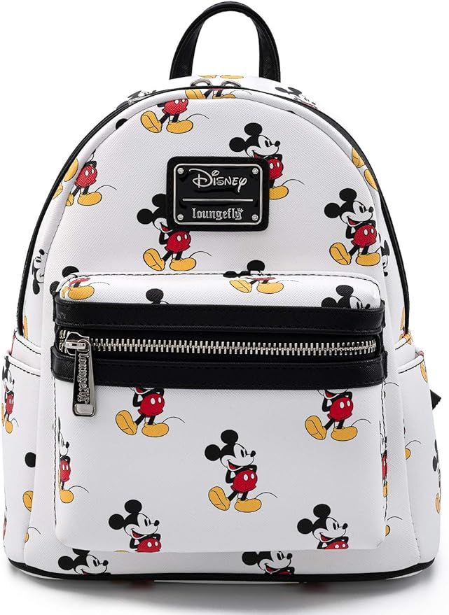 Loungefly Disney Mickey Mouse All Over Print Womens Double Strap Shoulder Bag Purse | Amazon (US)