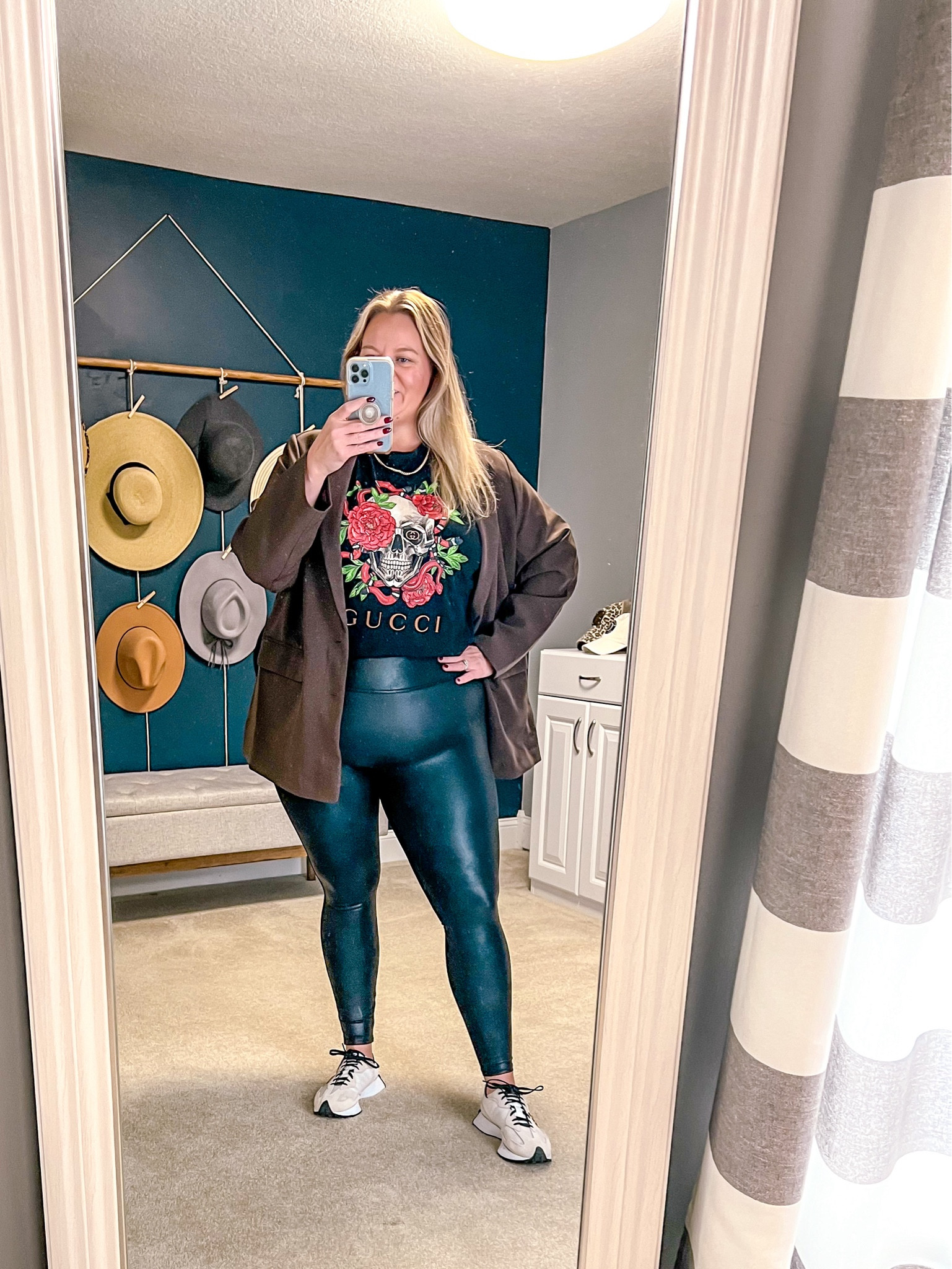 Buy plus size black leather leggings Factory Sale