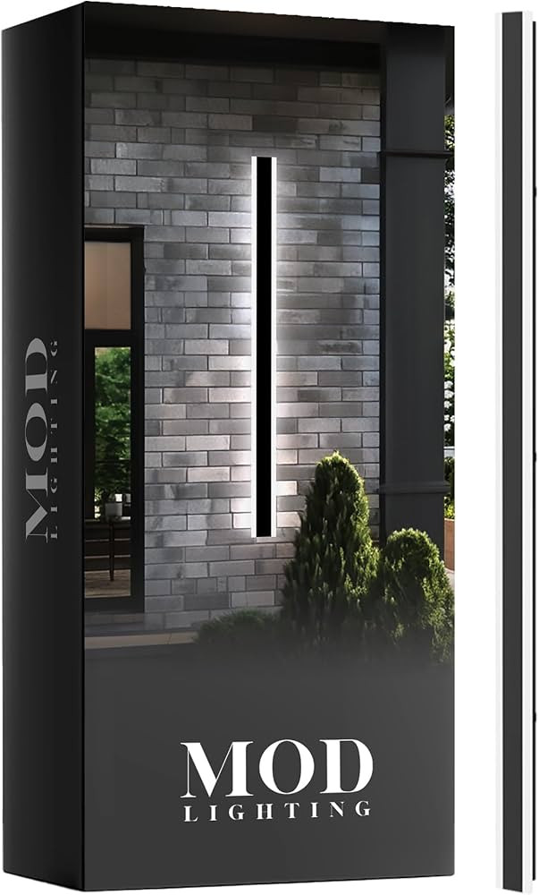MOD LIGHTING Haylen Wired LED Outdoor Wall Light (1-Pack), 59" Water Resistant Outdoor LED Sconce... | Amazon (US)