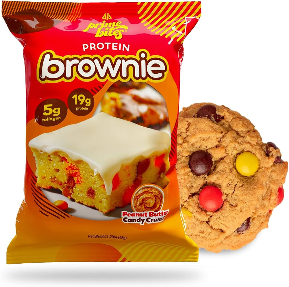 Prime Bites Protein Brownie from Alpha Prime Supplements, 16-19g Protein, 5g Collagen, Delicious ... | Amazon (US)