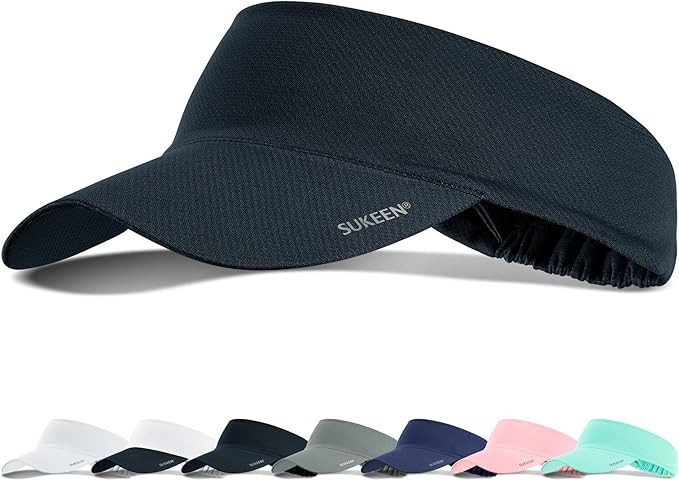 Sukeen Cooling Stretchy Visor Free Size Cool Hat with UV Protection Brim Peak Vizor for Golf, Ten... | Amazon (US)