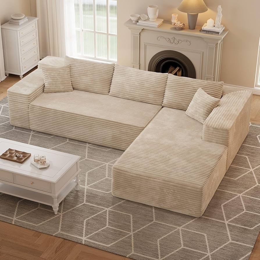 L-Shape Sectional Sofa, Modular Sectional Living Room Sofa Set, 104 * 68" Modern Minimalist Style... | Amazon (US)