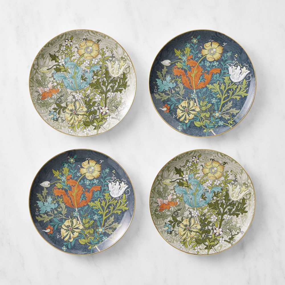 Morris &amp; Co. x Williams Sonoma Cotswold Mixed Salad Plates, Set of 4 | Williams-Sonoma