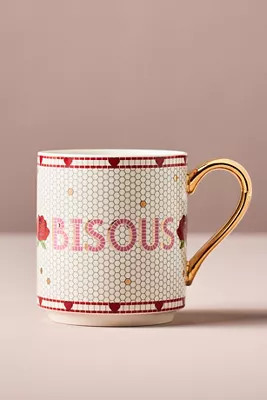 The Bistro Tile Stoneware Mug: Valentine's Edition | Anthropologie (US)