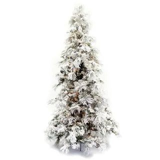 12' Flocked Needle Pine Tree Prelit Christmas Tree - Flocked - 12 Foot | Bed Bath & Beyond