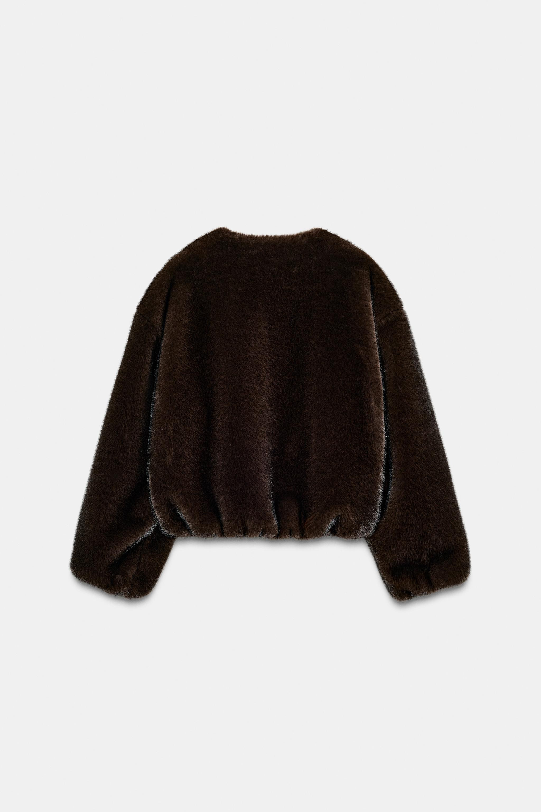 FAUX FUR BOMBER JACKET | Zara US