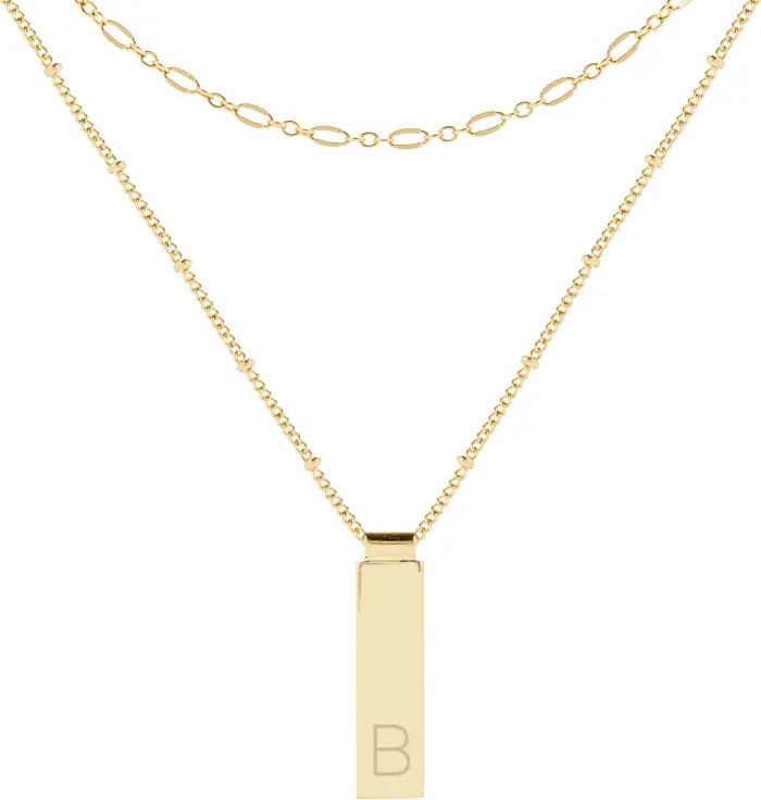 Maisie Set of 2 Initial Layering Necklaces | Nordstrom