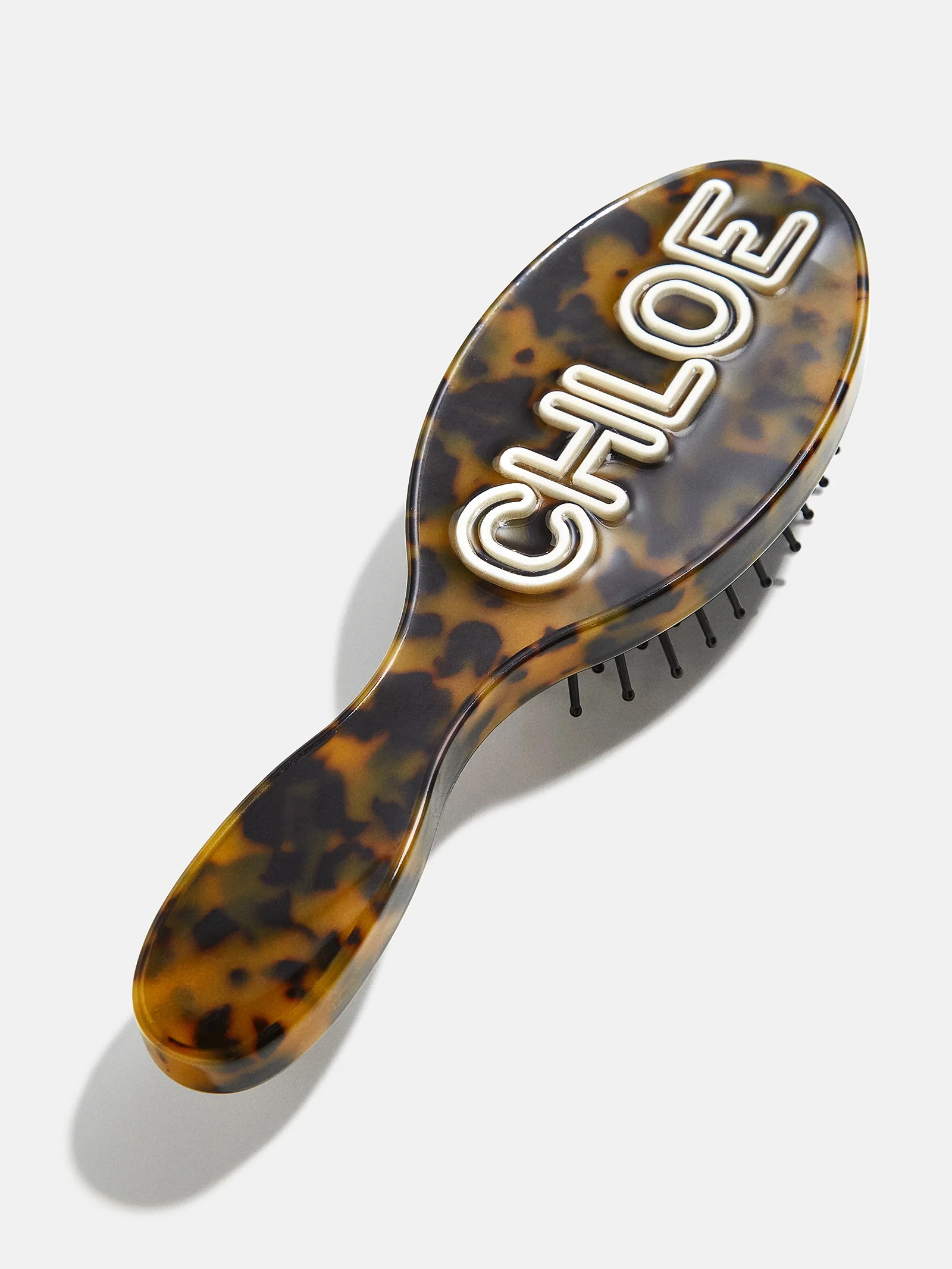 Fine Line Mini Custom Hair Brush - Tortoise/White | BaubleBar (US)