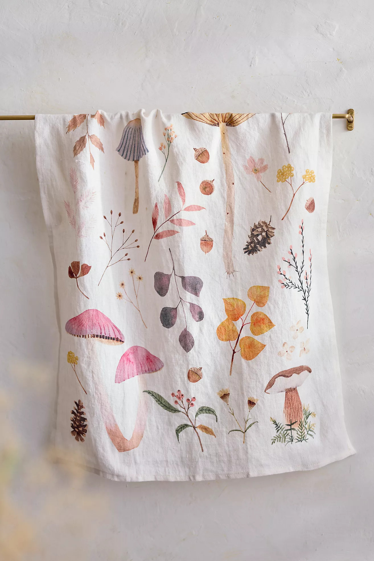 May We Fly Mushrooms Dish Towel | Anthropologie (US)