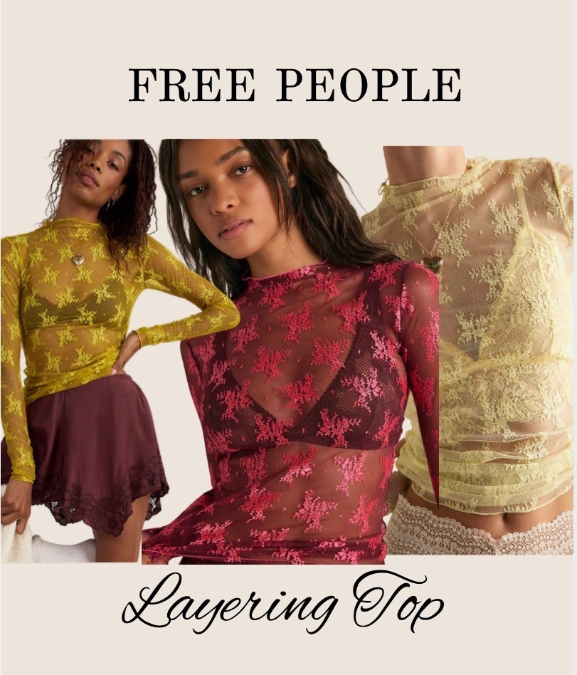 the perfect lace layering top by Free People 

#LTKdatenight #LTKwinter #LTKstyletip