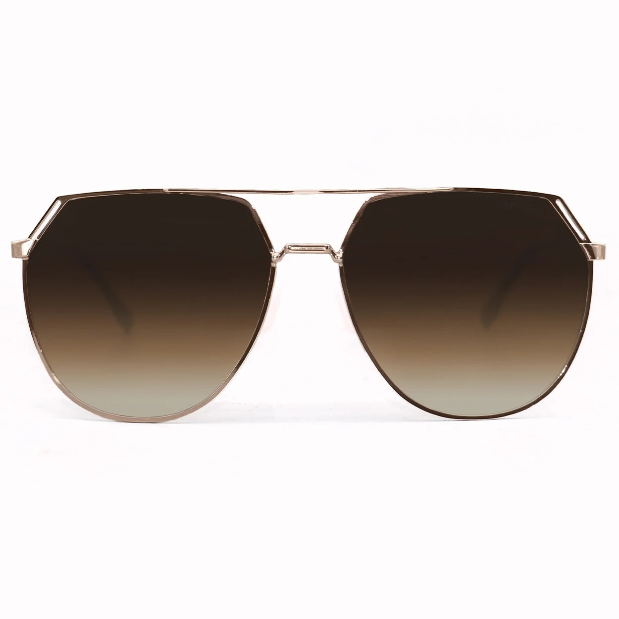 TopFoxx Farrah - Brown Tangle Free Aviator Sunglasses | Pink Lily