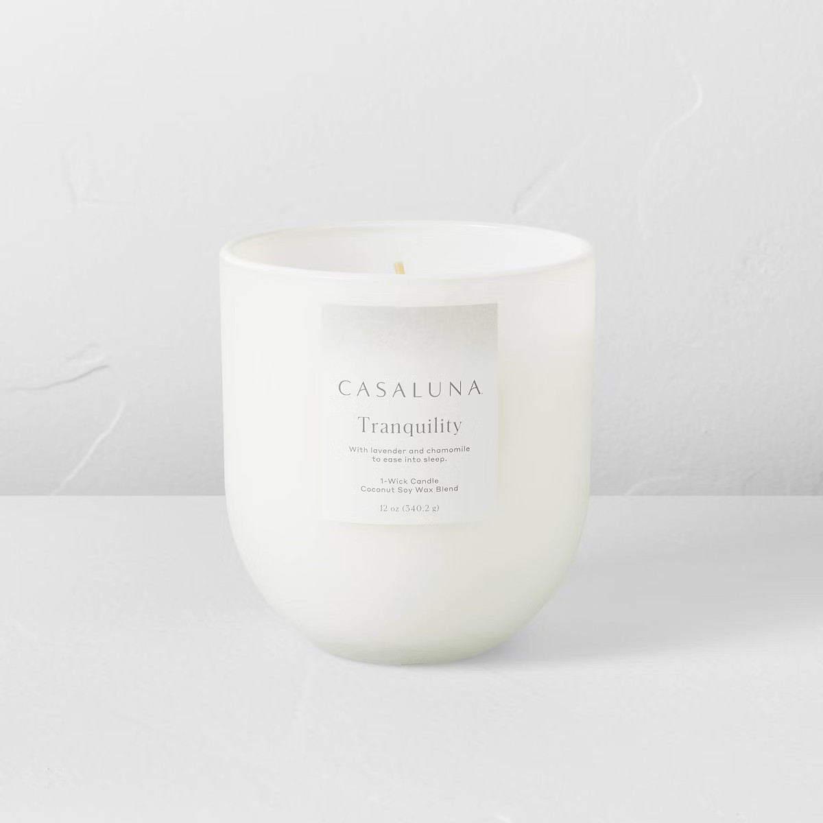 Tranquility Core Frosted Glass Wellness Jar Candle White - Casaluna™ | Target