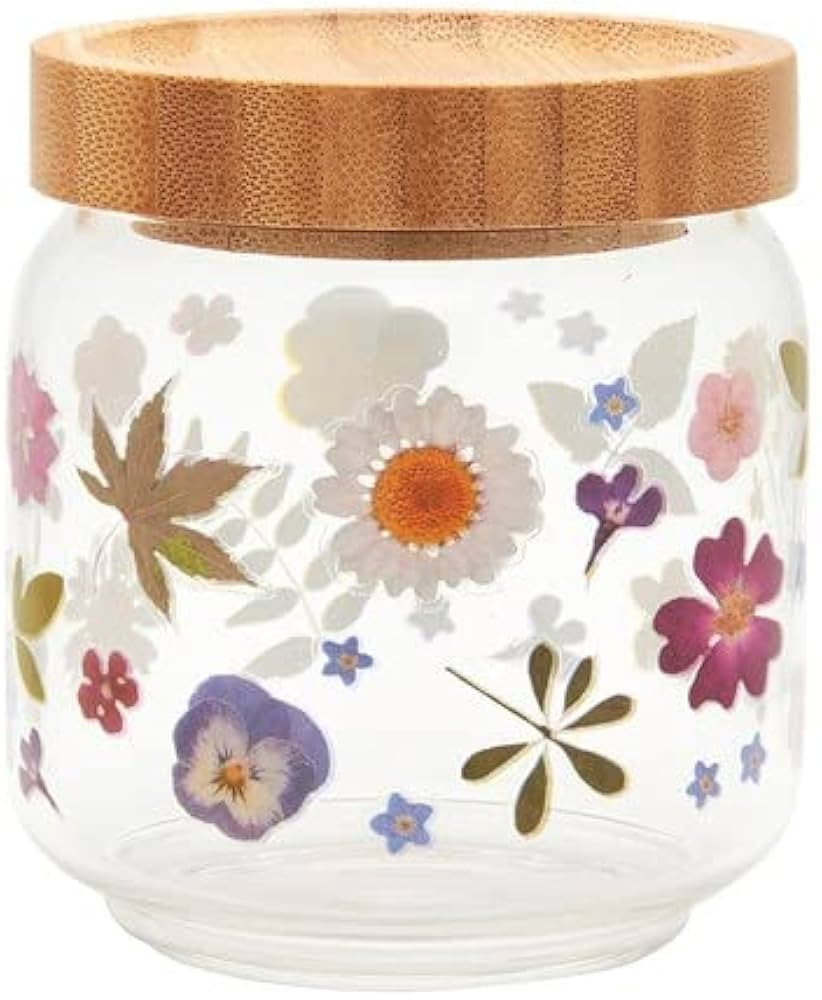 Sass & Belle Pressed Flowers Glass Storage Jar Small | Amazon (UK)