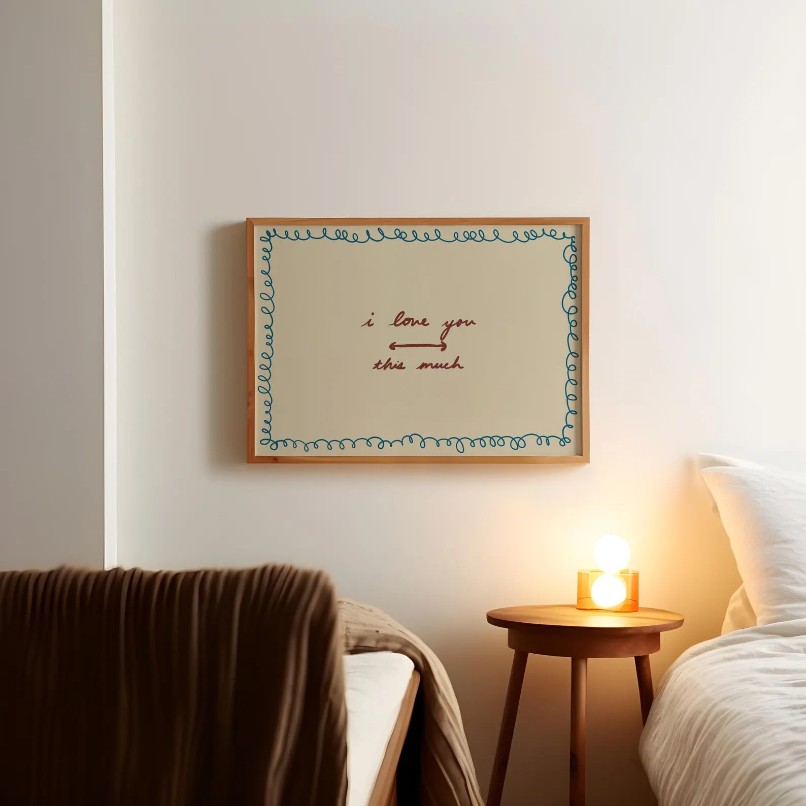 I Love You This Much Print: Quote Wall Art, Home Decor (Digital Download) | Etsy (Global)