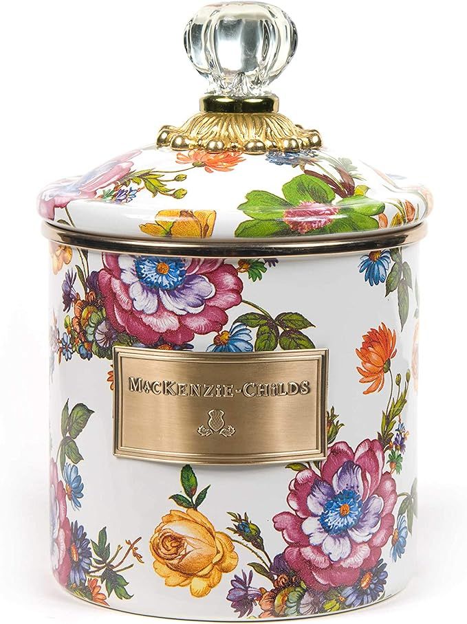 MacKenzie-Childs Flower Market Canister, Sugar, Coffee or Flour Container with Lid, Floral Kitche... | Amazon (US)