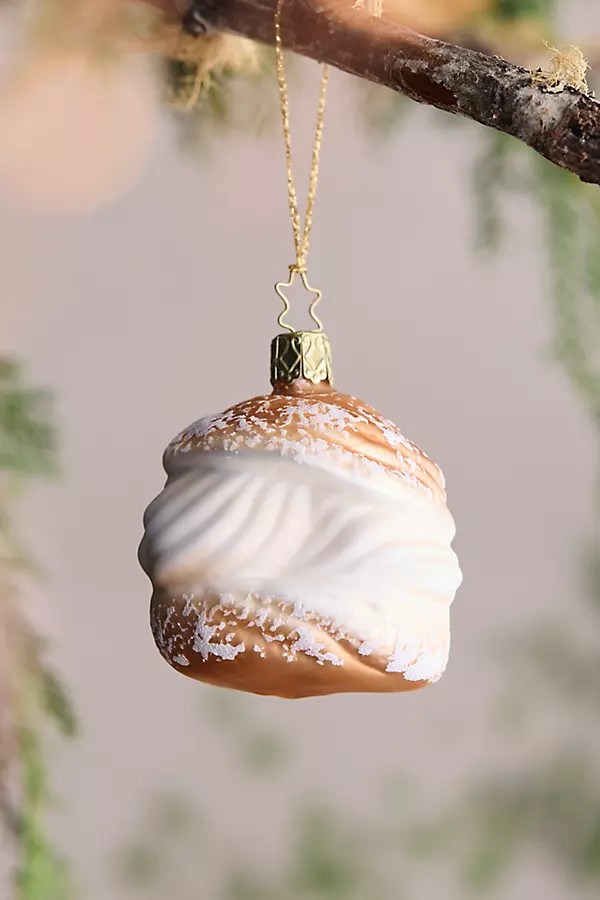 Cream Puff Glass Ornament | Anthropologie (US)