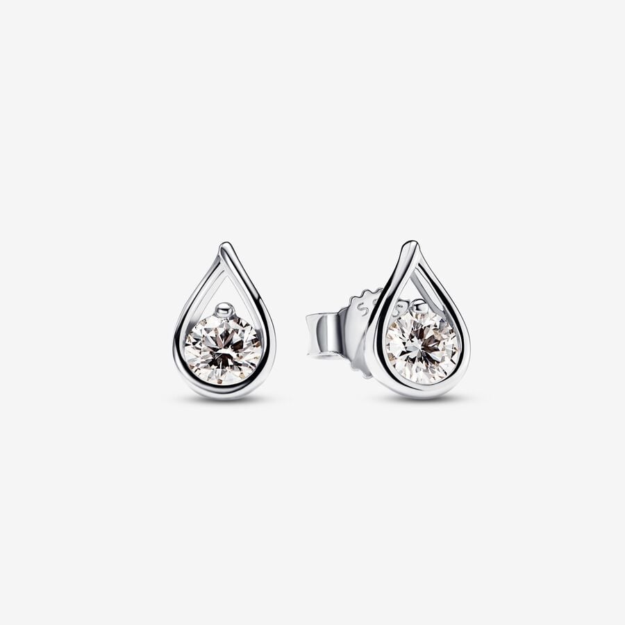 Pandora Infinite Lab-grown Diamond Stud Earrings 0.20 ct tw Sterling Silver | Pandora US