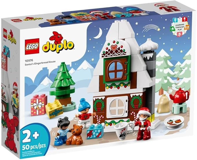 LEGO® DUPLO® Santa's Gingerbread House 10976 Building Toy; Christmas Playset for Preschoolers a... | Amazon (US)