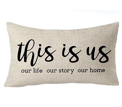 FELENIW This is us our life our story our home Home sweet family gift Throw Pillow Cover Cushion ... | Amazon (US)