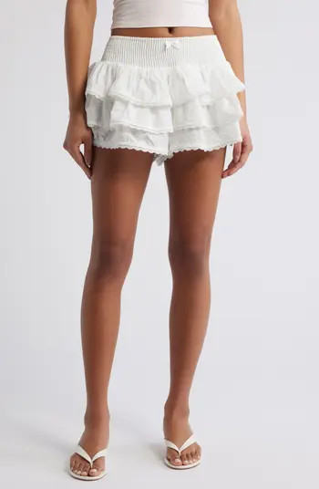 Princess Polly Ruru Ruffle Eyelet Lace Skort | Nordstrom | Nordstrom