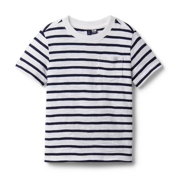 Striped Slub Pocket Tee | Janie and Jack