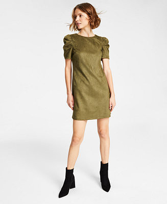 Bar III Women's Puff-Sleeve Sheath Dress, Created for Macy's & Reviews - Dresses - Women - Macy's | Macys (US)