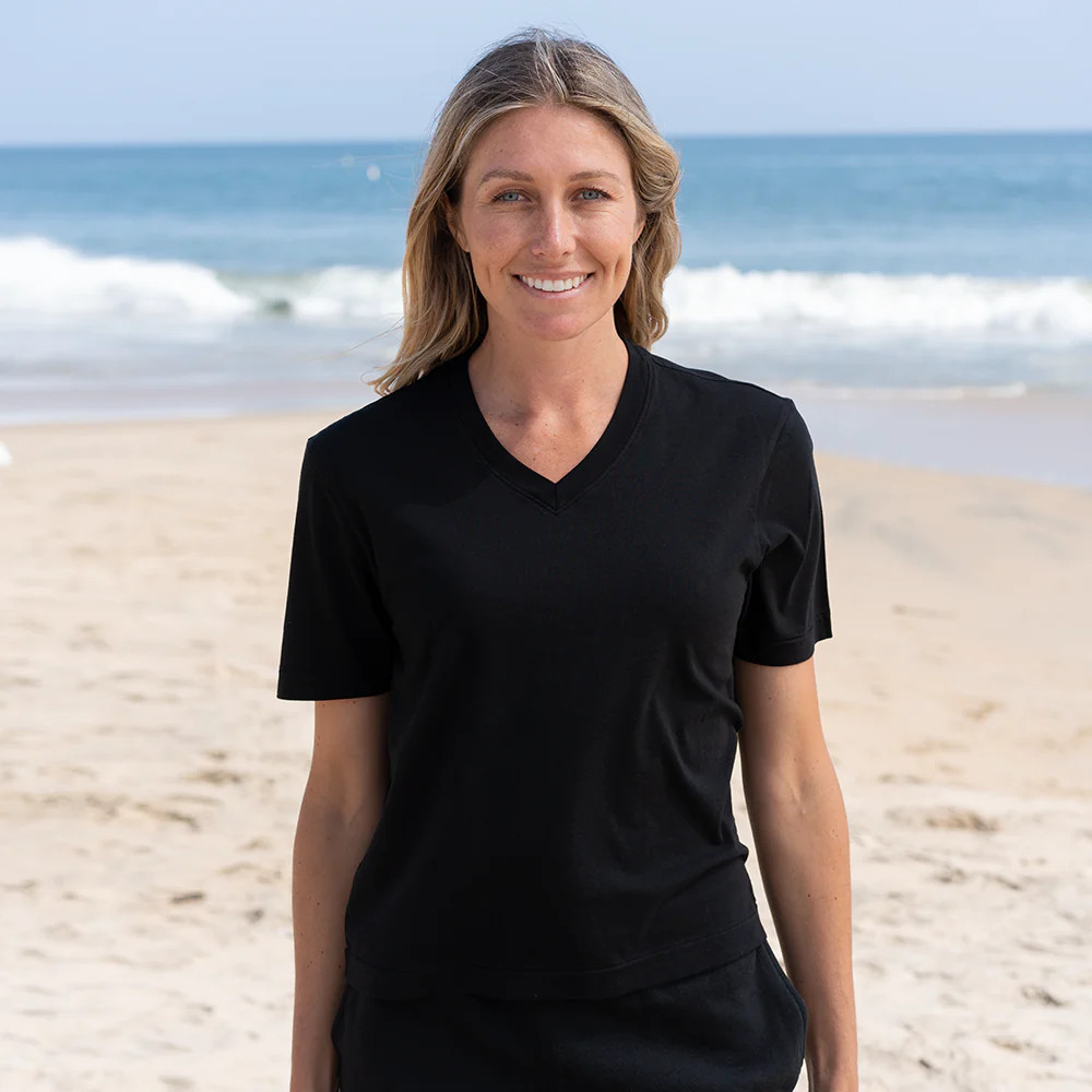 Short Box Tee V-neck | The Classic T Shirt Company