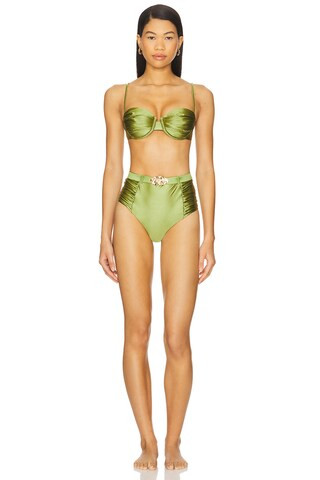 Karter Bikini Top in Moss | Revolve Clothing (Global)