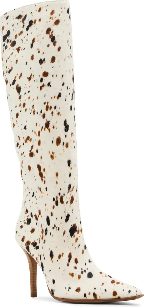Wescot Genuine Calf Hair Knee High Boot (Women) | Nordstrom