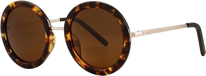 JOOX Round Sunglasses for Women, Classic Vintage Retro Sun Glasses, 100% UV Protection | Amazon (US)