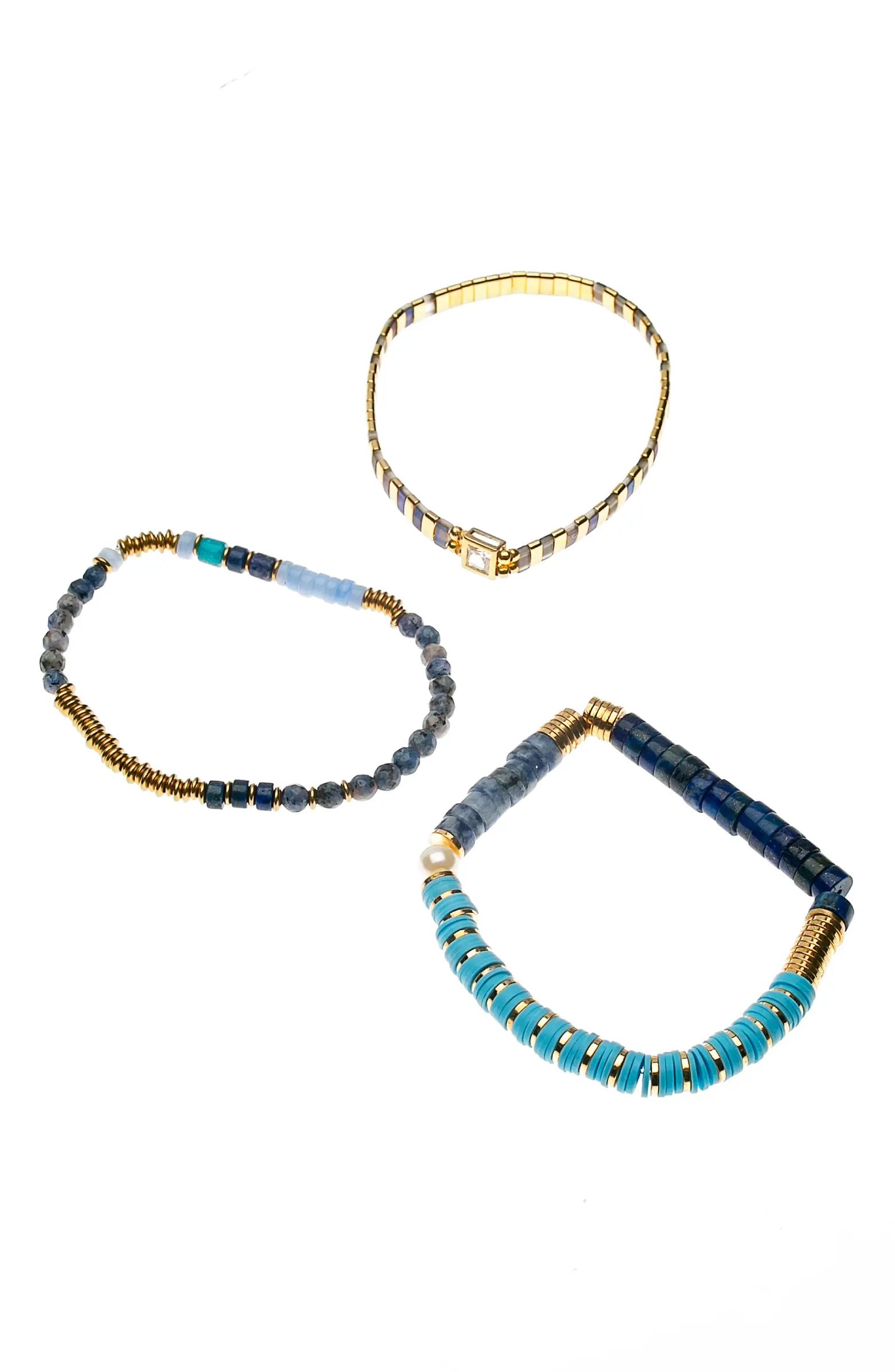 Set of 3 Bead Bracelets | Nordstrom