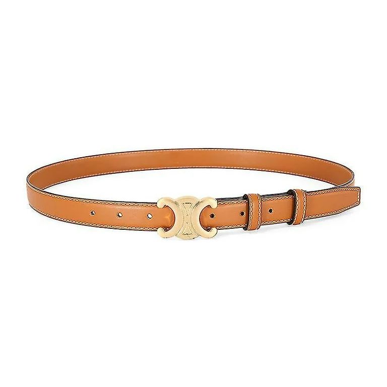 Womens Thin Leather Belt Fashion Designer Belts For Jeans Pants Dresses | Walmart (US)