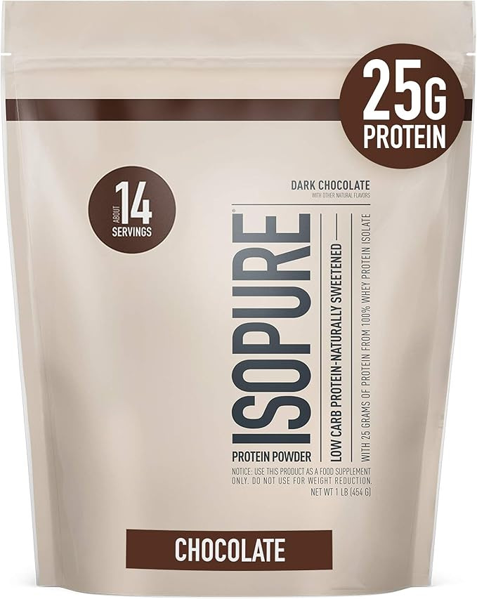 Isopure Protein Powder, Whey Protein Isolate Powder, 25g Protein, Low Carb & Keto Friendly, Natur... | Amazon (US)