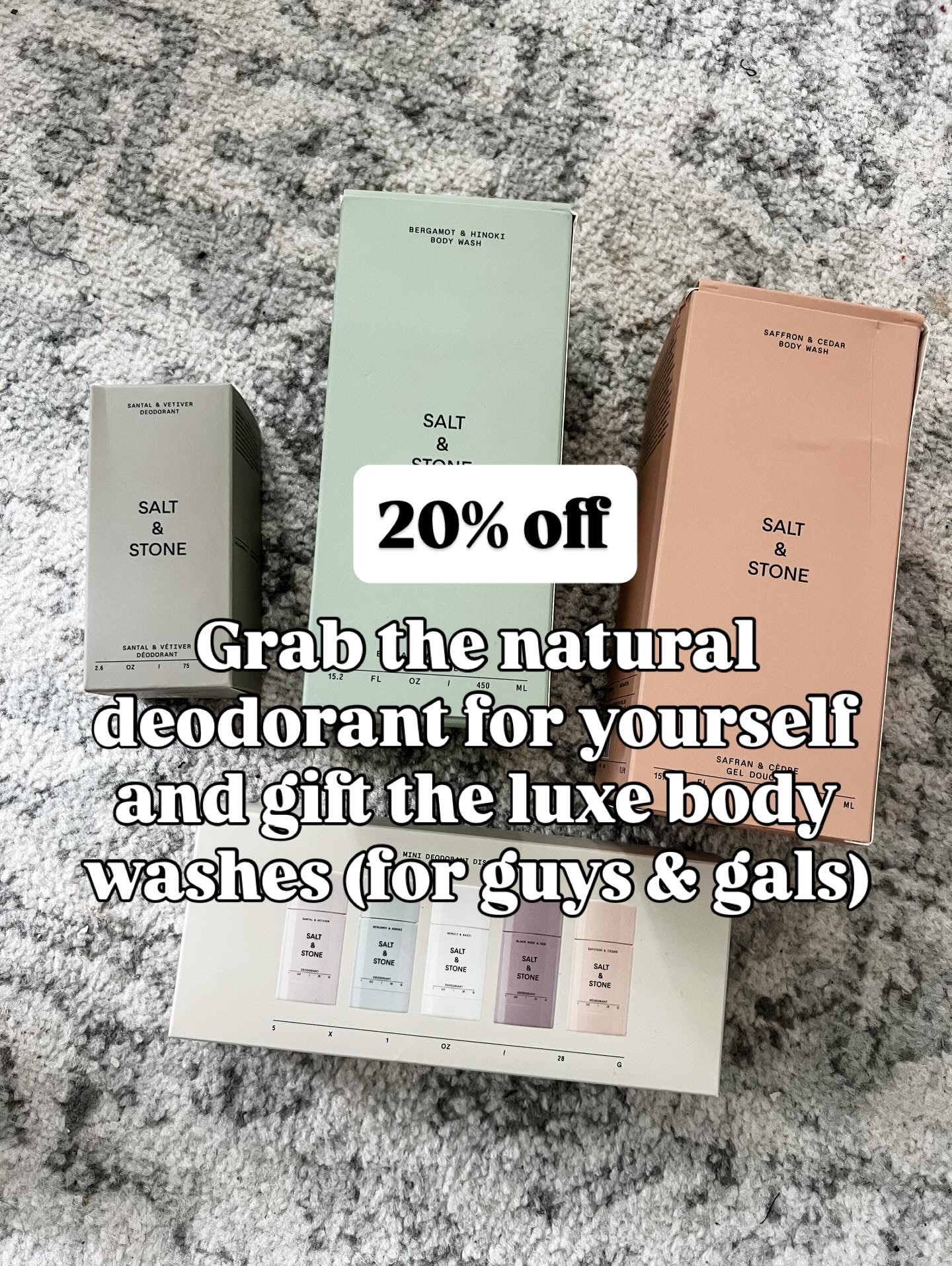 Salt & Stone is this fancy natural deodorant that’s gone viral. Grab the deodorant for yourself and gift the body washes. Both my husband and I like these! 

#LTKHoliday #LTKCyberWeek #LTKGiftGuide