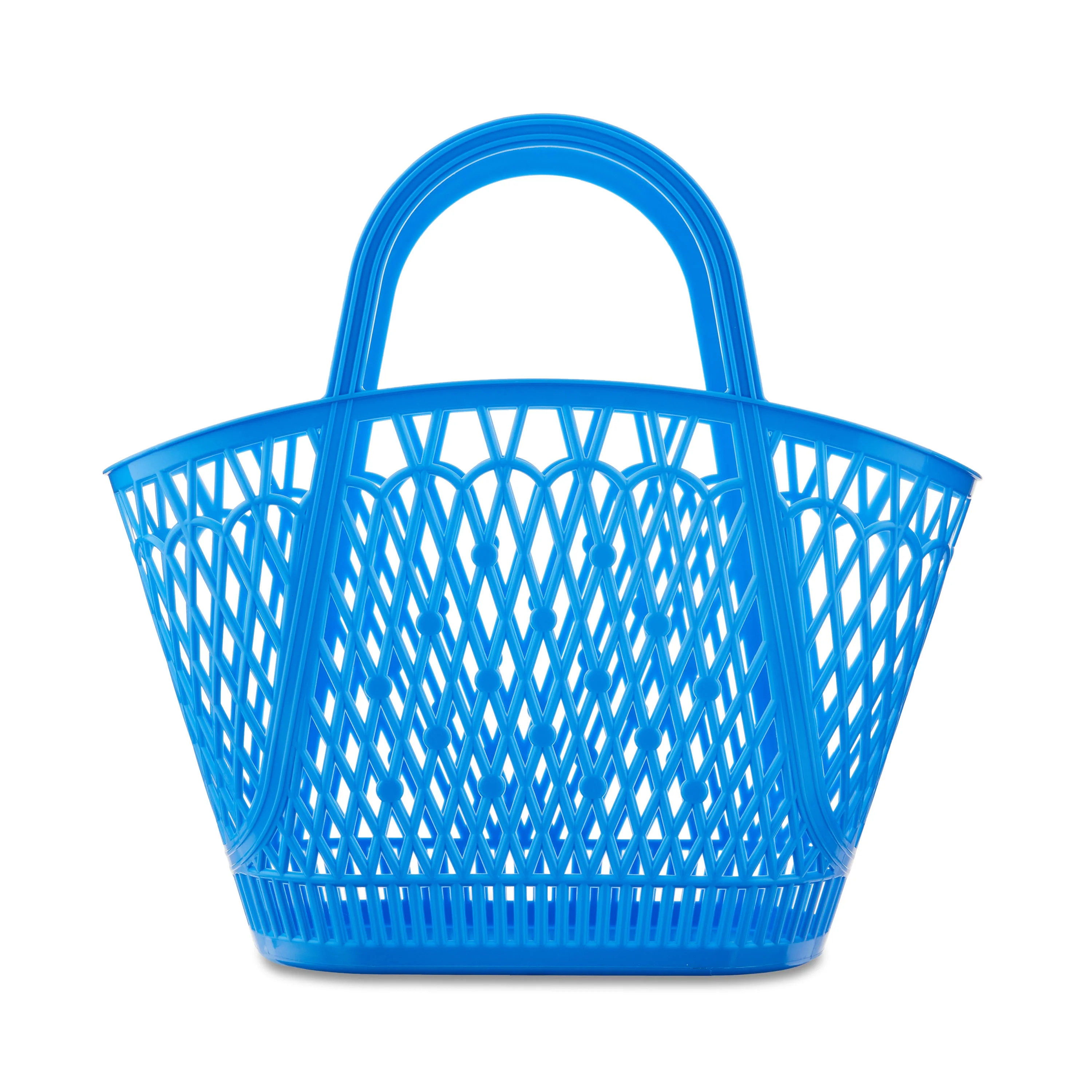 Easter Blue Jelly Tote Basket, 15 in x 16 in, by Way To Celebrate | Walmart (US)