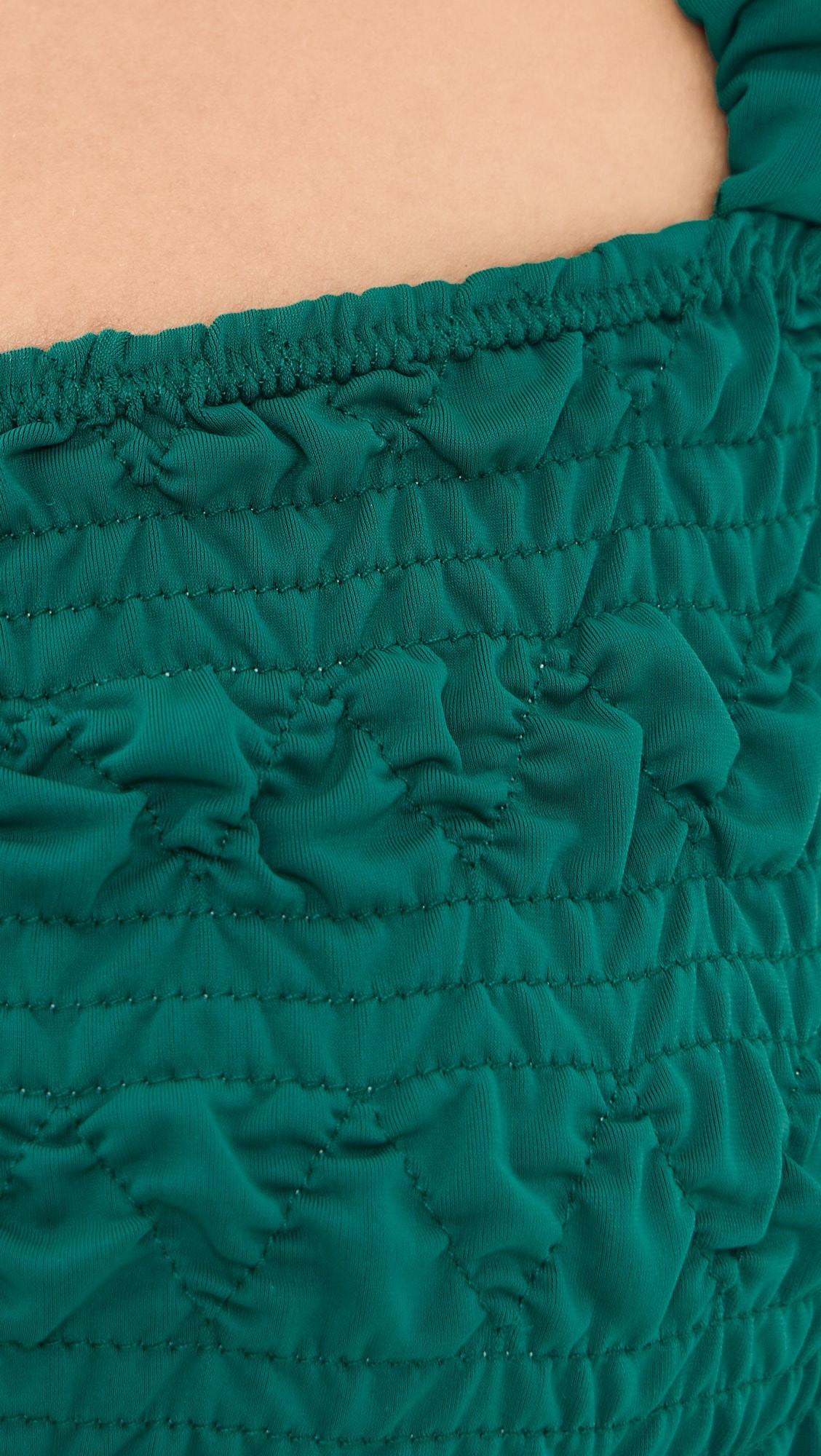 Cybelle Smocked Bubble Strap Bikini Top | Shopbop