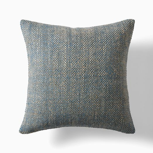 Two Tone Chunky Linen Pillow Cover | West Elm (US)