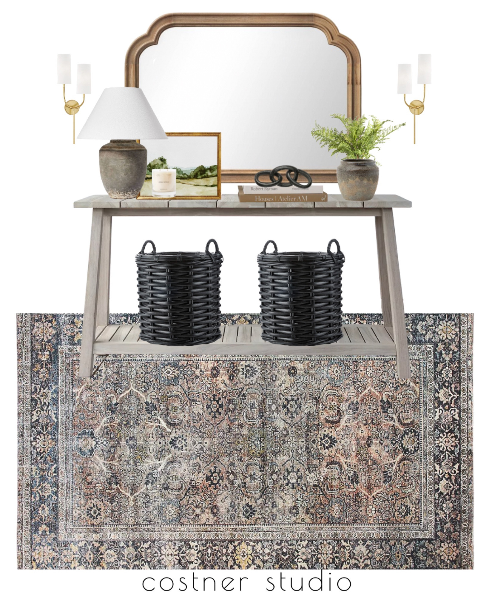 The neutral moody entry way your home needs 

#LTKhome #LTKstyletip