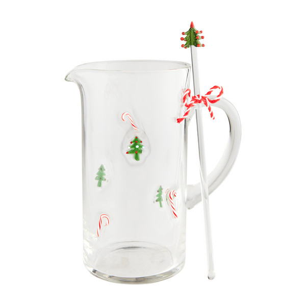Glass Pitcher & Stirrer Set | Mud Pie