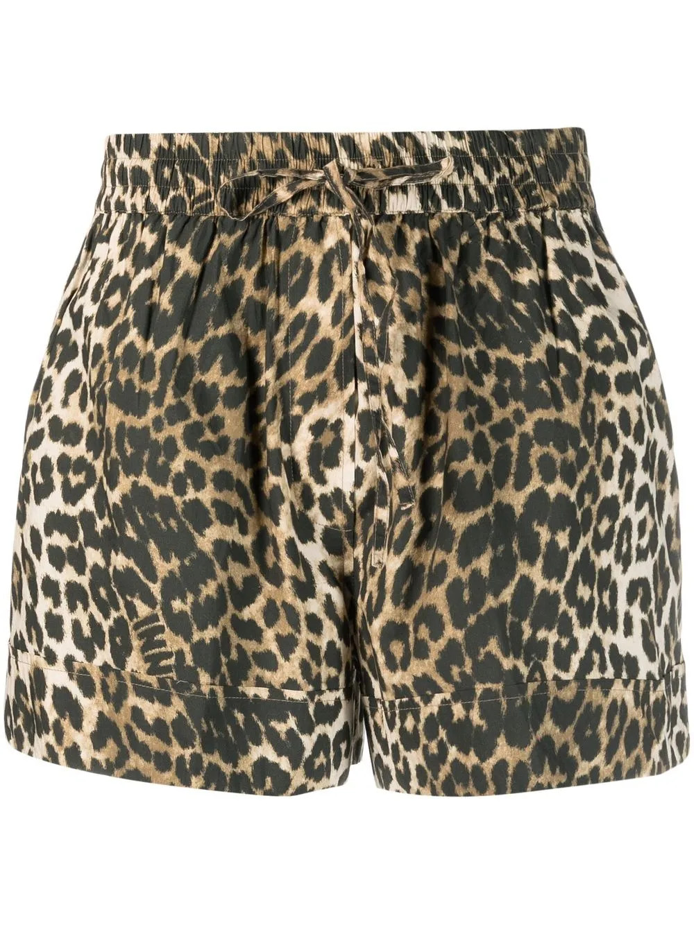 leopard-print cotton shorts | Farfetch Global