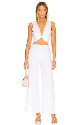 Desitha Top | White Crop Top | White Matching Set | White Outfit Ideas | White Vacation Pants | Revolve Clothing (Global)