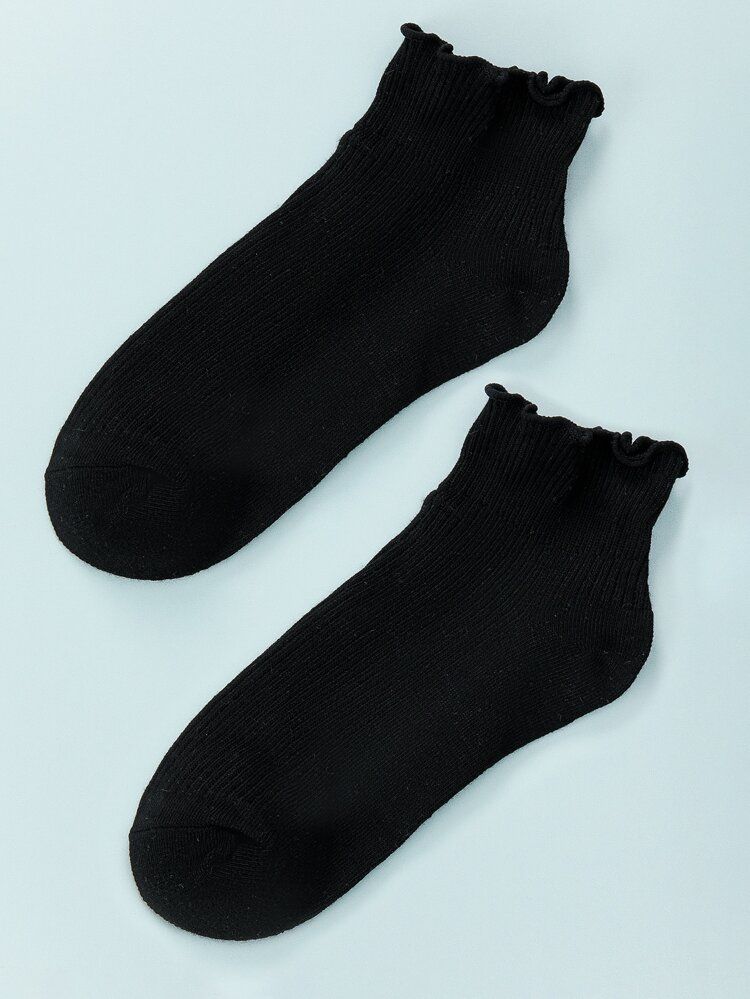 Plain Frill Trim Socks | SHEIN