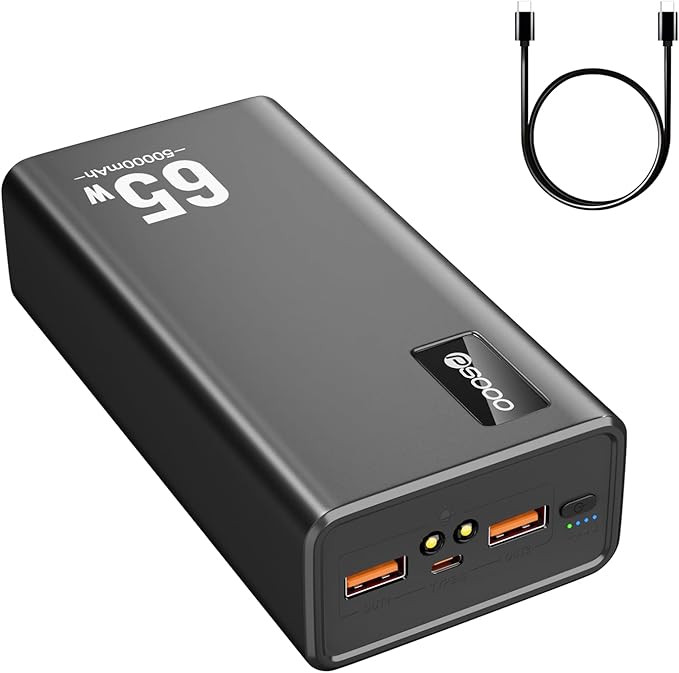 Power Bank Fast Charging 50000mAh, 65W Laptop Portable Charger USB C Compatible with Macbook Dell... | Amazon (US)