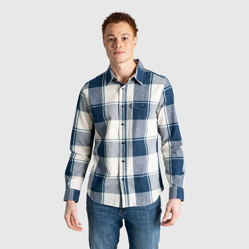 United By Blue Men's Organic Chambray Long Sleeve Button-Down Shirt | Target
