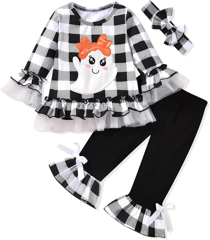 Amazon.com: Baby Halloween Clothes, Baby Girl Halloween Outfit for Toddler Infant Tops Pants 2Pcs... | Amazon (US)