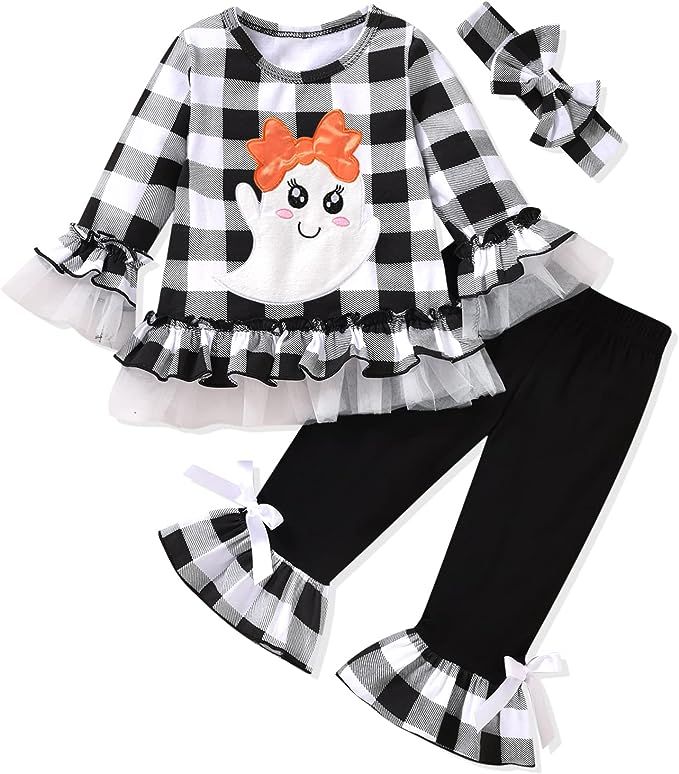 Amazon.com: Baby Halloween Clothes, Baby Girl Halloween Outfit for Toddler Infant Tops Pants 2Pcs... | Amazon (US)