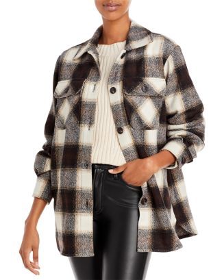 Plaid Button Front Jacket | Bloomingdale's (US)