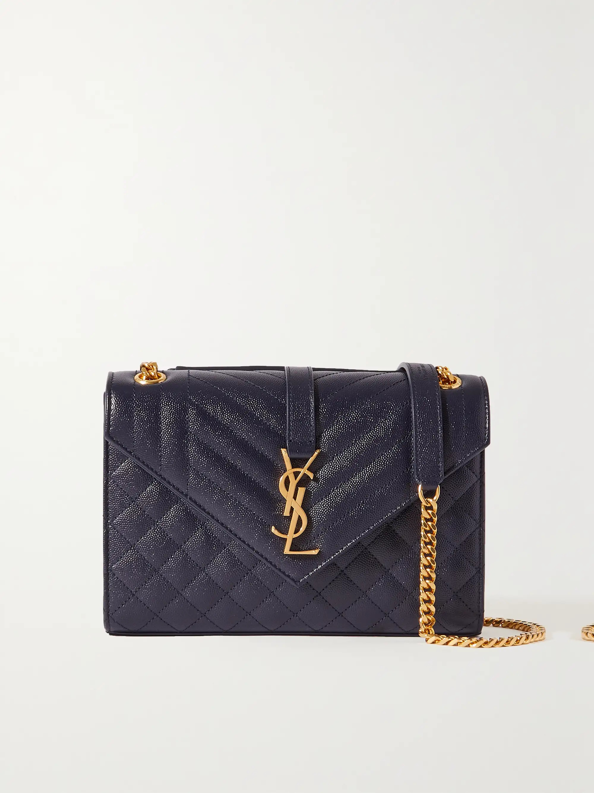 Envelope medium quilted textured-leather shoulder bag | NET-A-PORTER (US)