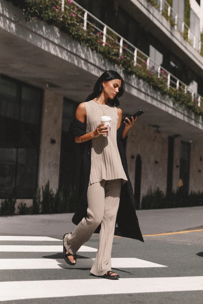 Silvie Knitted Set - Beige | Petal & Pup (US)