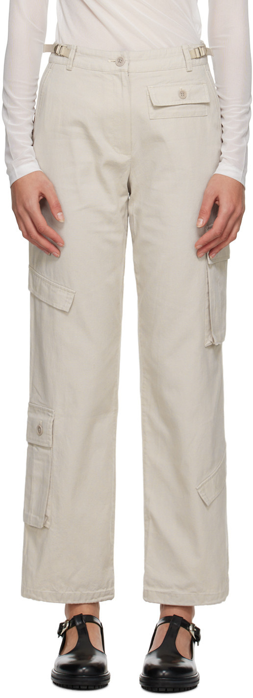 OPEN YY Beige Paneled Cargo Pants | SSENSE